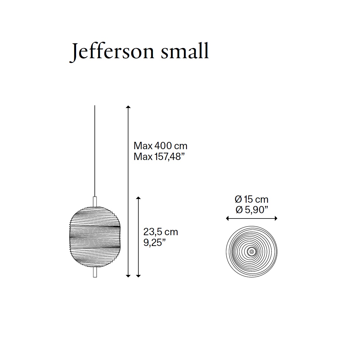 Pendelleuchte Jefferson small klar - black chrome
240V 350mA 3W 2700K 450Lm CRI90 / IP20 - Image 2