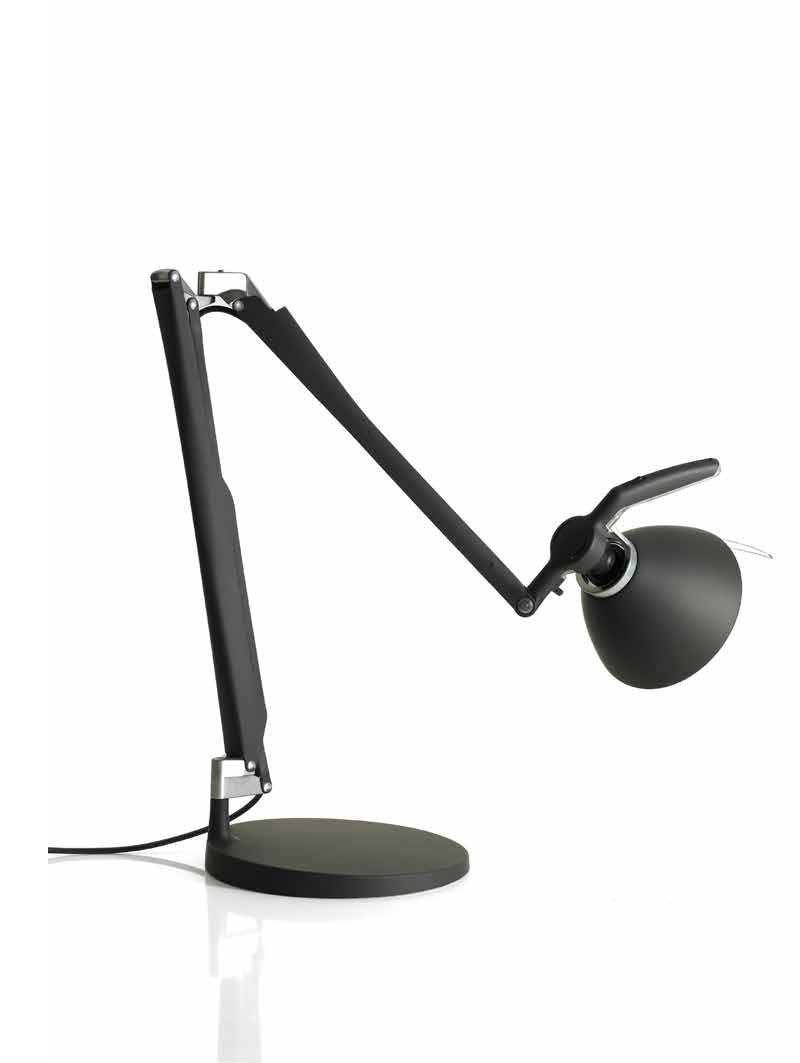 Tischleuchte Fortebraccio D33N.100 schwarz matt
230V/100W E27 Arm L:44+35.5 Ein/Aus