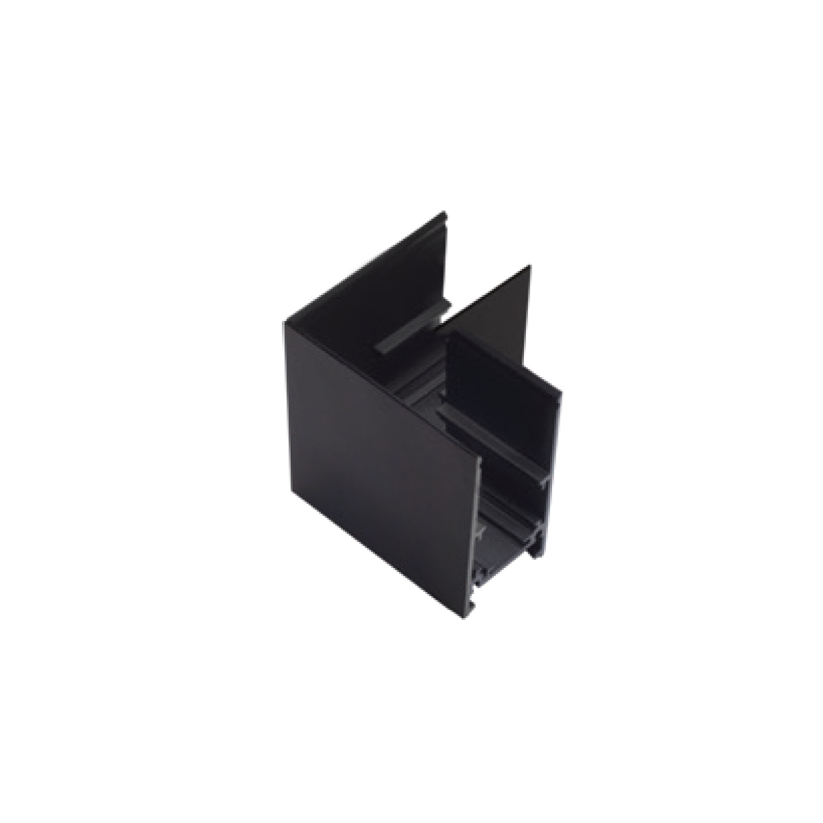 Eckstück 90° horizontal Stromschiene Magneto schwarz matt
L=50mm H=53.7 B=26.2mm IP20