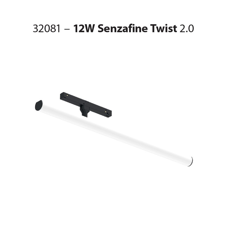 Magneto Leuchte Senzafine Twist 2.0 /12W schwarz opal
DC 48V 3000K 109Lm /L=575 D=30 IP20