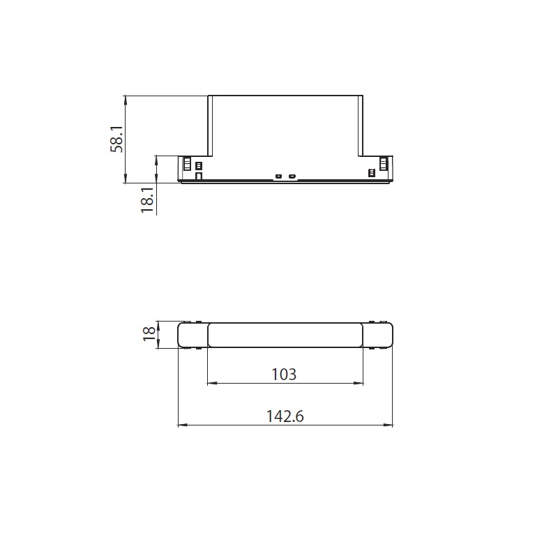 Daligate-Adapter Casambi 4W für Magneto schwarz
DC 24-48V /L=142.6mm B=18 H=58.1 / IP20 - Image 2