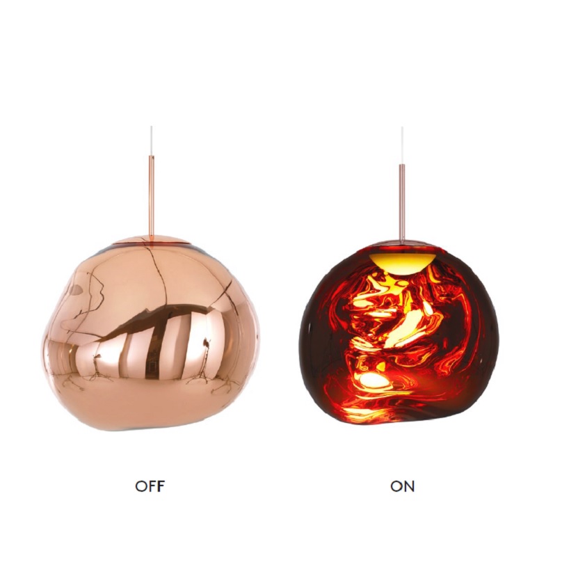 Pendelleuchte Melt 6W LED kupfer
240V 6W 3000K 800Lm D=50cm H=50cm IP20