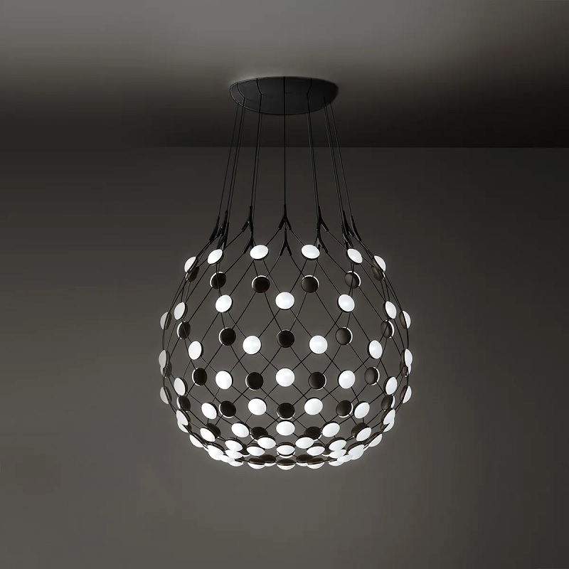Pendelleuchte Mesh D=80cm schwarz
230V/53W/2700K/ D=80cm H=60 /IP20