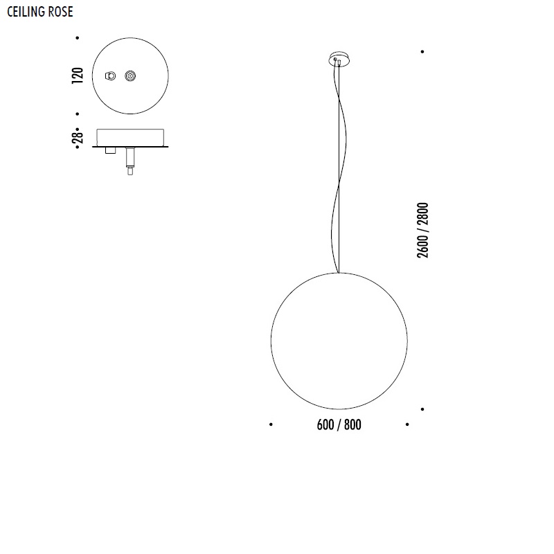 Pendelleuchte MOON 80 Japan Papier
230V E27 max.15W LED D=78cm IP20 - Image 2