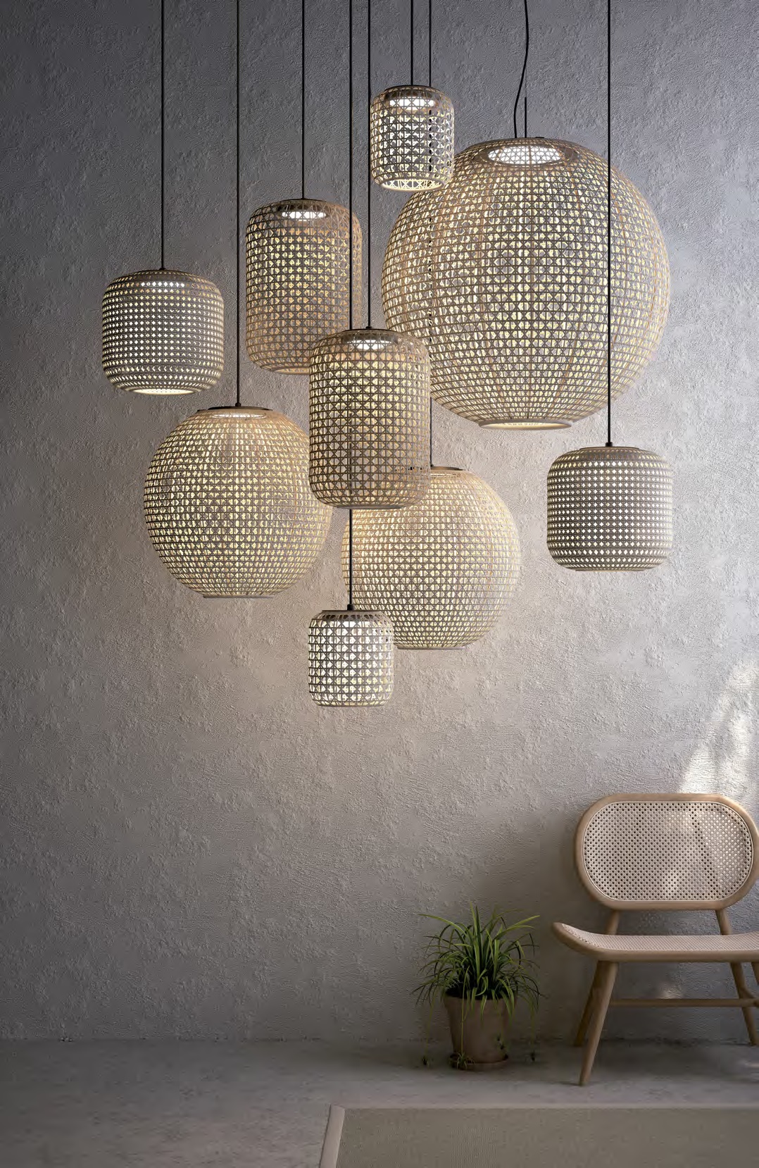 Pendelleuchte 3er Nans S3L/ Marron
240V/2700K 3x6W 503Lm D=380cm IP66 - Image 4