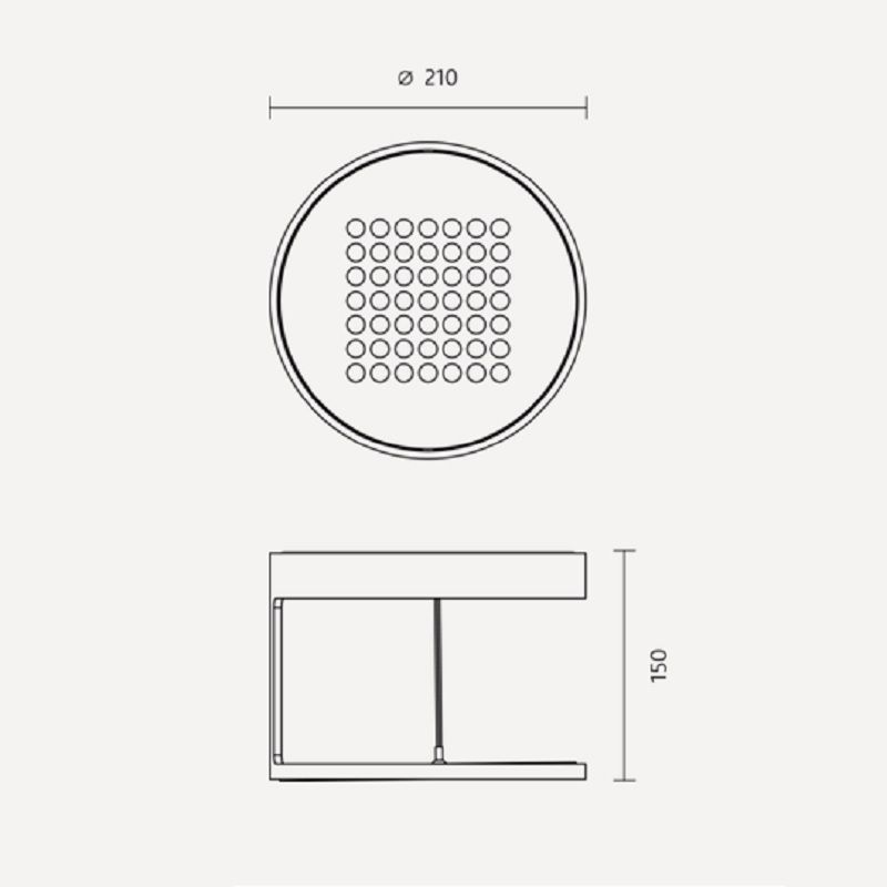 Deckenaufbauleuchte RIM R49 LED 11.8W weiss glanz
230V/ 24V 3000°K / D=210/ H=150 IP20 - Image 2