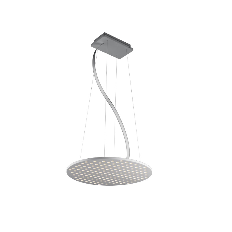 Pendelleuchte Dish LED 35W aus weissem Corian
230V/ 24V 2700K / D=600mm H=14mm /  IP20