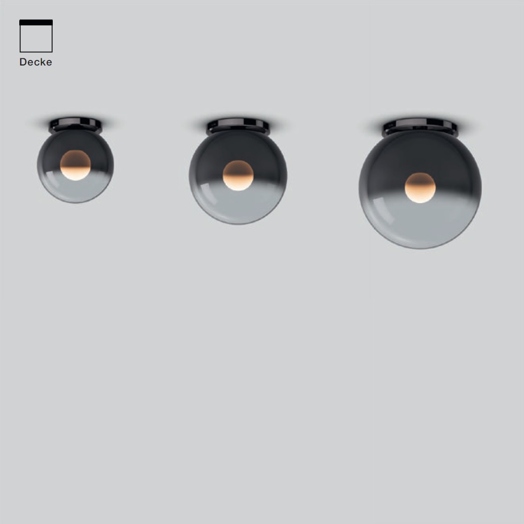 Deckenleuchte Luna piena 160 AIR dark chrome
240V 2700-4000K 9W 430Lm CRI 97 IP20