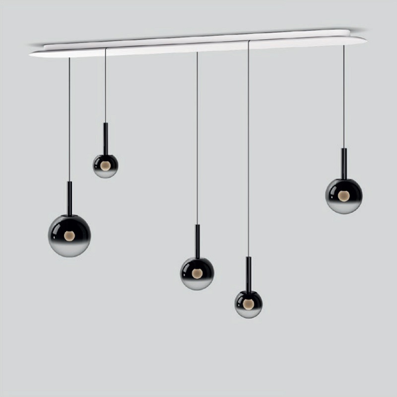 Pendelleuchte Luna Sospeso cloud 5L fix AIR dark chrome
240V 2200-3500K 45W 2150Lm IP20