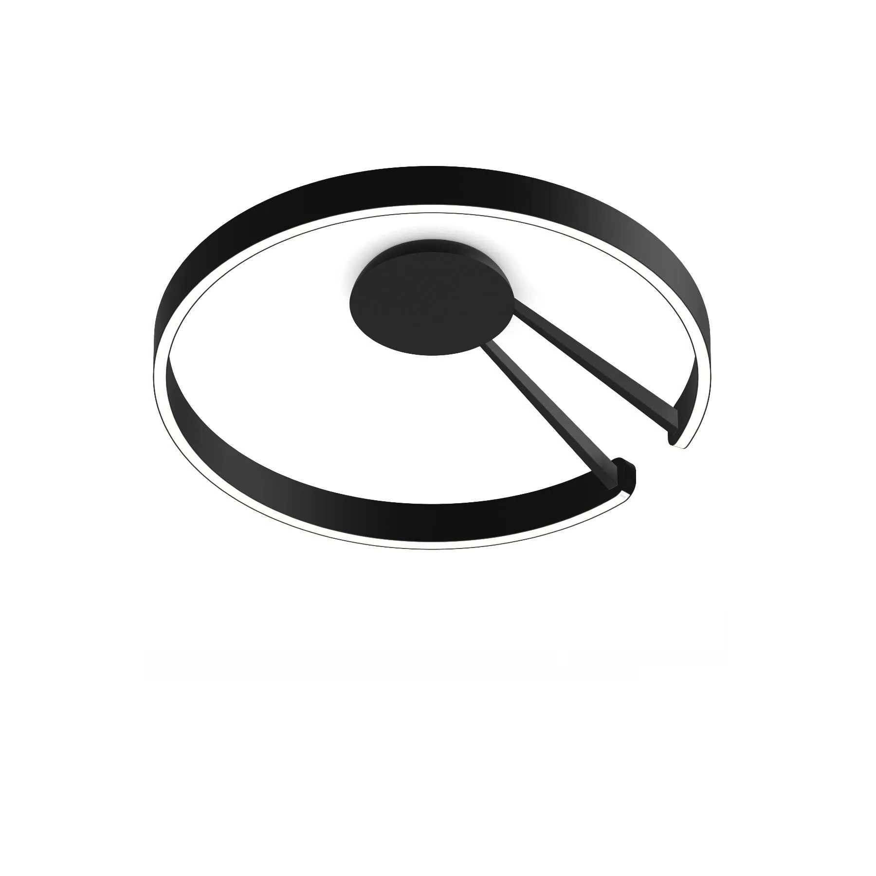 Anbauleuchte MITO aura 60 wide Air schwarz matt
240V/60W 2700-4000K 3460lm IP20