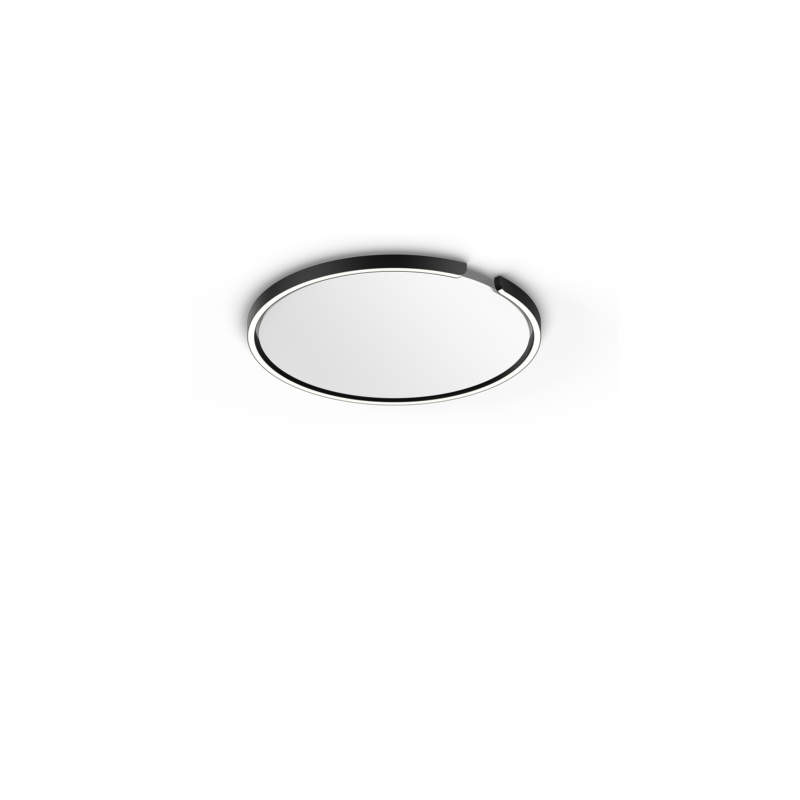 Deckenleuchte MITO Soffito UP 60W schwarz
230V 2700-4000K 2600lm CRI95 D=60cm H=3cm IP20
