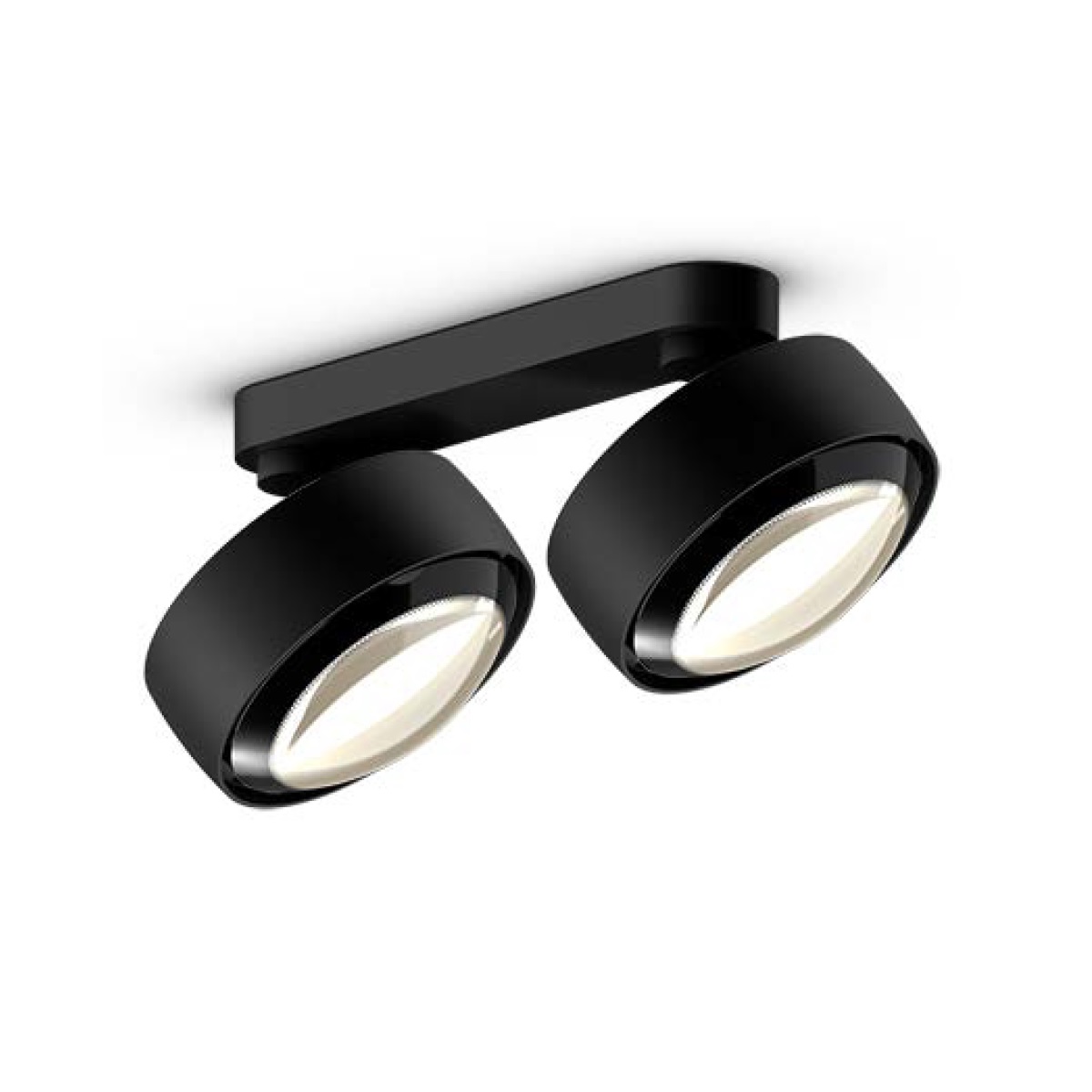 Deckenstrahler Piu alto doppio 80° LED schwarz matt
230V/2x26W 2200lm 2700°K CRI97 IP20
