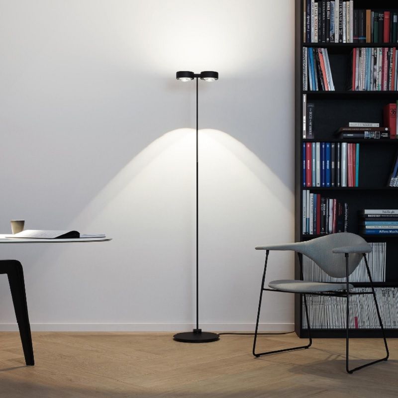 Stehleuchte LED Sento E body + base H=180cm schwarz matt
230V/ 2700K/ CRI 97, max. 2x26W - Image 4
