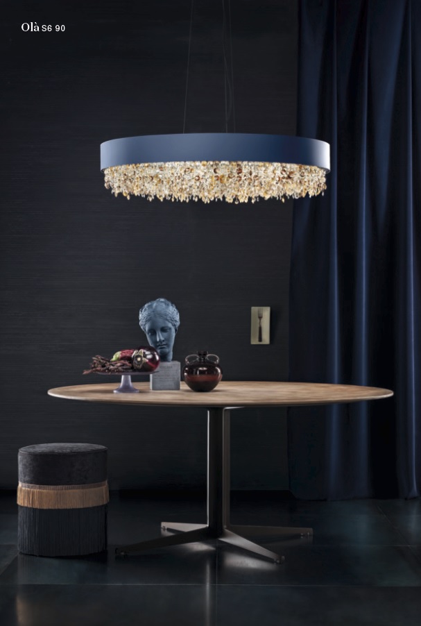 Hängeleuchte Olà S6 LED 900 bronze matt
230V LED 3000K / D=90cm H=20cm / IP20 - Image 6