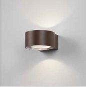 Wandleuchte Orbit LED 2x4W mit Linse mocca
240V 3000K 8W D=108 H=55 / IP54