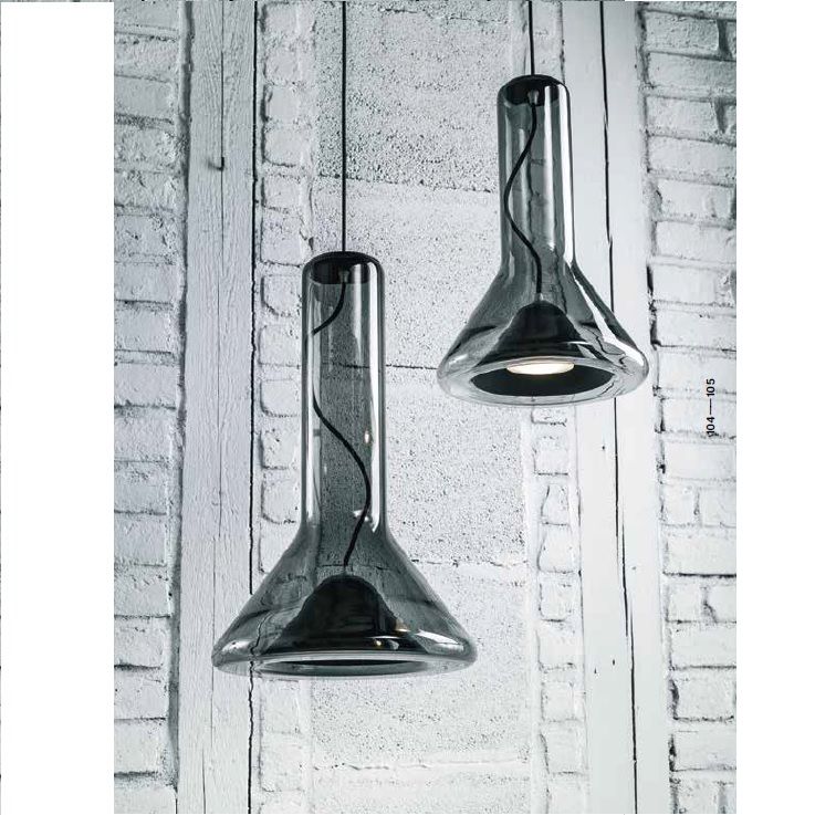 Pendelleuchte Whistle Medium Glas smoke gray
230V GX53 10W 2200K 700lm D=360 H=550 IP20