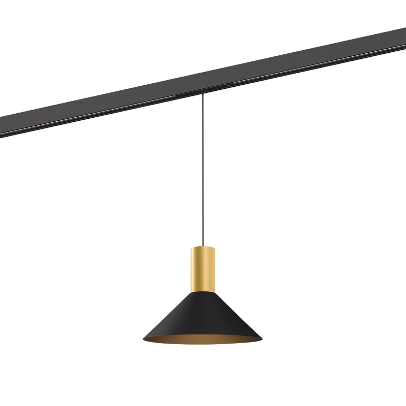Pendelleuchte Odrey 1.6 on Track 8W gold-schwarz
48V 2700K 485Lm CRI90 H=160mm D=190 IP20