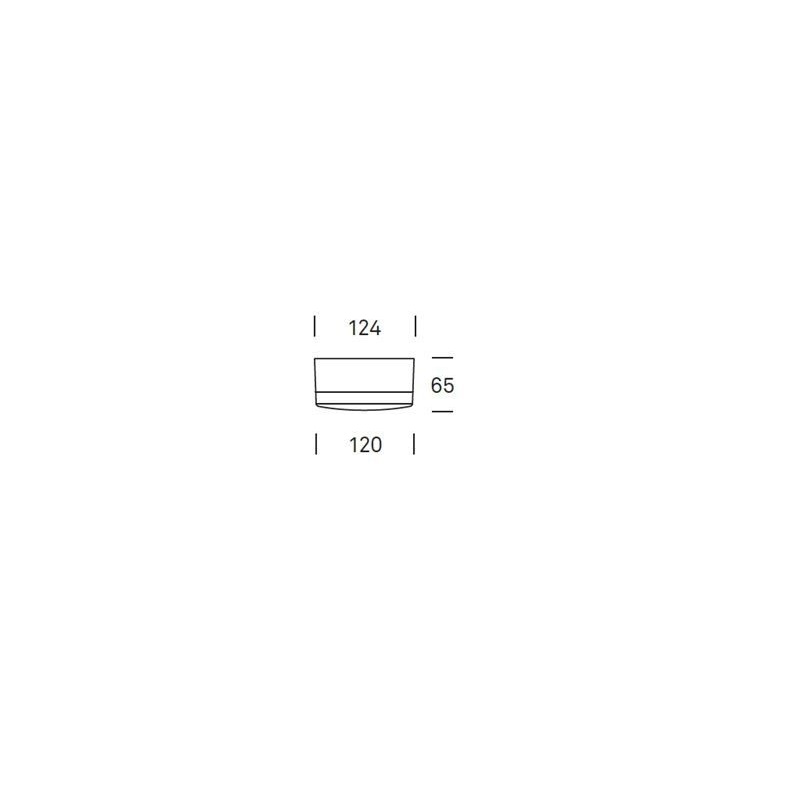Anbauleuchte PUNTO LED 4W Kunstglas opal grau DALI
230V/3000°K 510lm / D:120mm / IP44 - Image 2