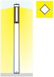 Wegleuchte Quadrio 180 Led 26W opal dunkelgrau
230V/3000°K 1650lm CRI80 H=1000 / IP66