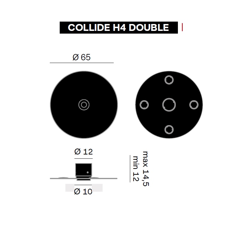 Deckenleuchte Collide H4 Double Bronze
240V/ 80W 2700K / D=650 H=145 / IP20 - Image 2