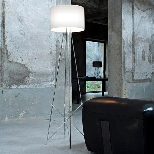 Stehleuchte RAY F2 chrom/Glas schlammfarbig
230V E27 1x 230W dimmbar / D=430 H=1710