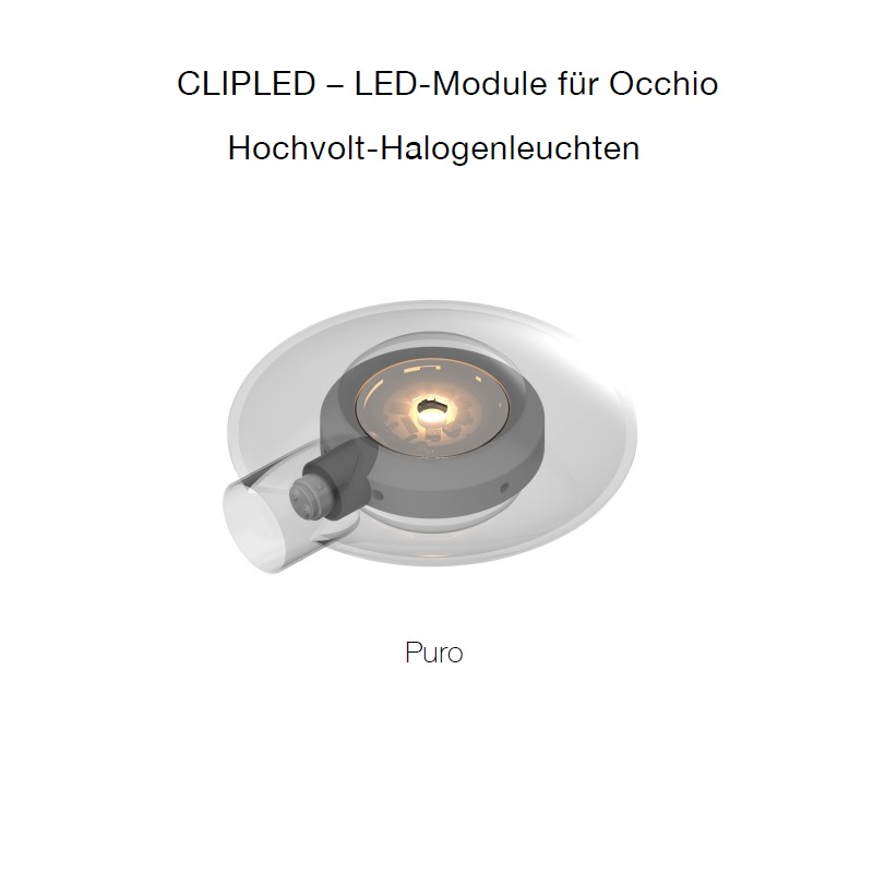 ClipLED Retrofit 14W zu RF-Puro A/D/E
230V/ B15LED 2700K CRI90