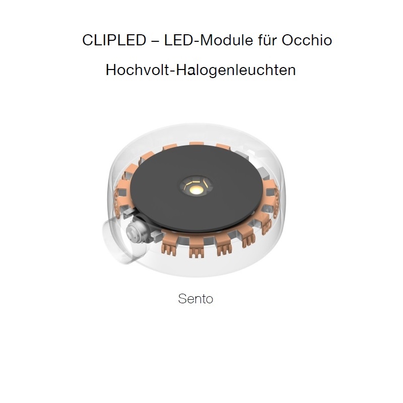 ClipLED Retrofit 20W zu Occhio RF-Sento A/D/E 
230V/ B15LED 2700K CRI95