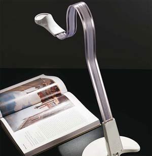 Tischleuchte Ribbon LED weissgl. transparent
230V/ 3500° 5W/ H=85cm AS=65cm