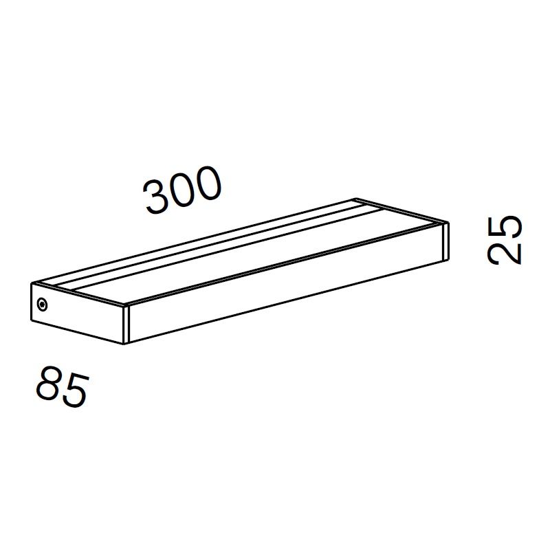 Wandl. SML2 300 LED 20W TRIAC weiss satiné/satiné
240V 2700K 2090lm B=300 T=85 H=25mm - Image 2