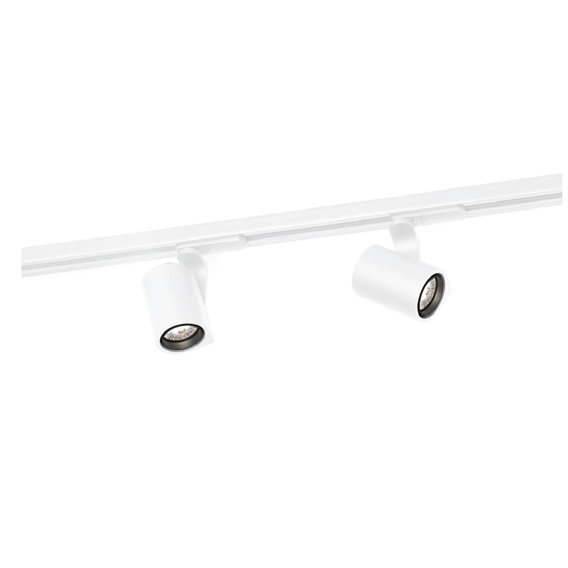 Schienenstrahler 1.Ph.SQUBE ON 1.0 LED weiss
230V 6W 2700K 460Lm  L=107mm D=55  IP20