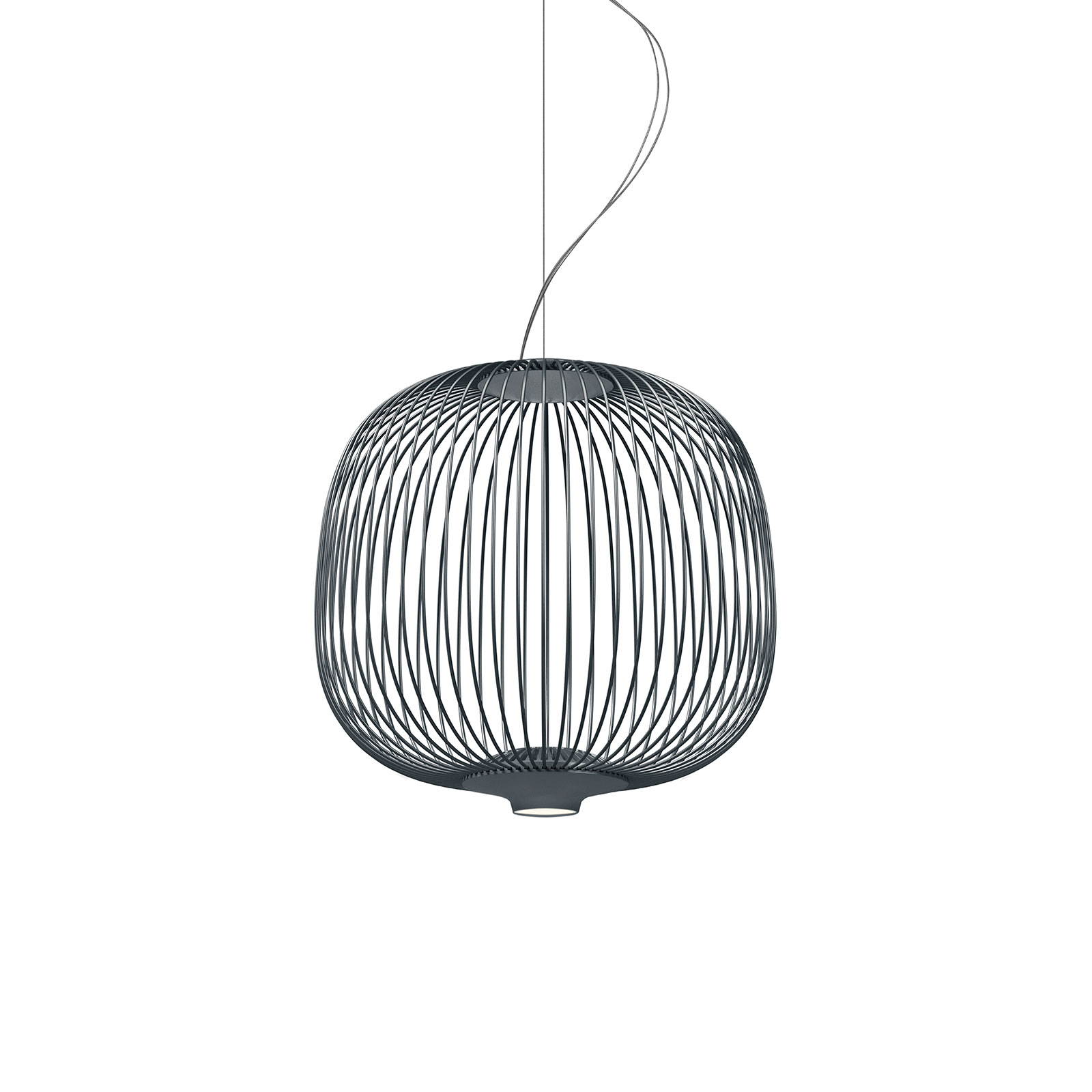 Pendelleuchte Spokes 2 piccola 19W grafite
230V 2700K 2237Lm D=34cm H=35cm IP20