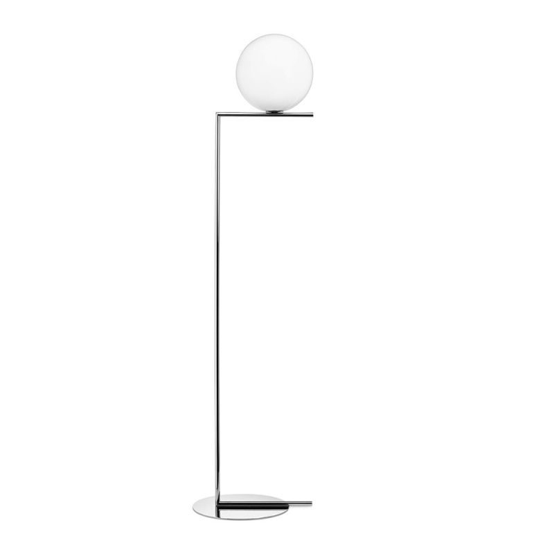 Steh-Leseleuchte IC F1 chrom
230V E14 60W H=1350 Glas d=200 /IP20