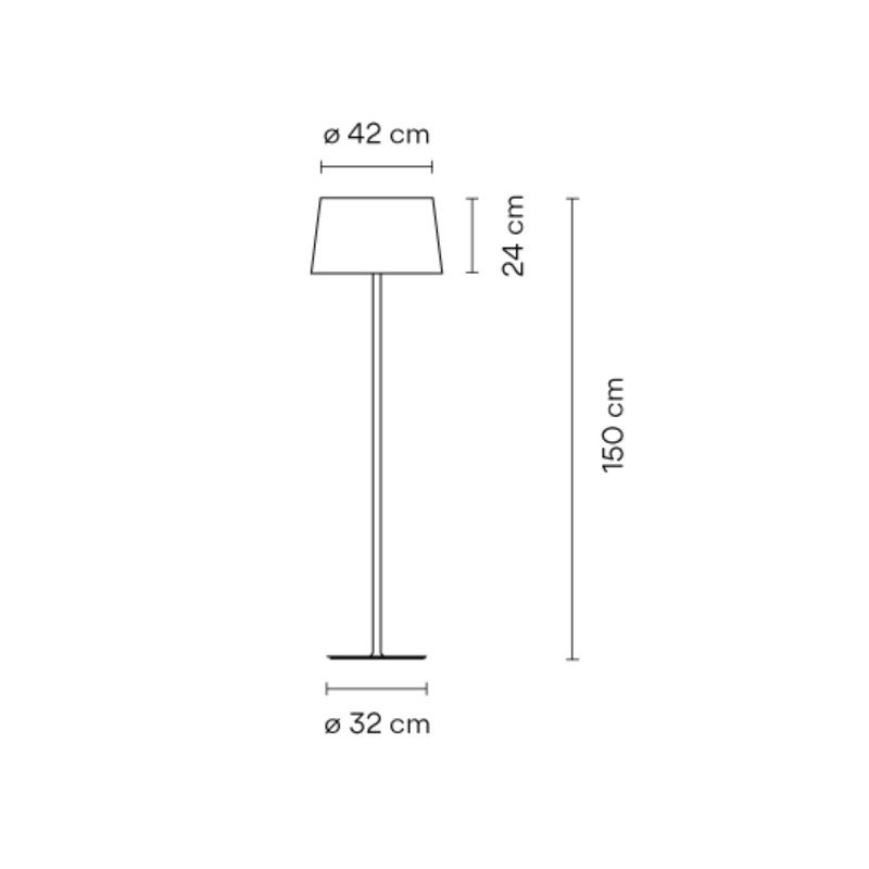 Stehleuchte WARM Alu Lack weiss
230V max.3 x 15W E27 LED EIN/AUS IP20 - Image 2