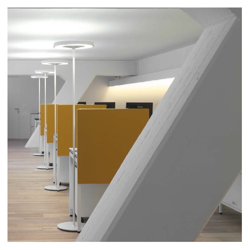 Stehleuchte Disk-13 LED TD weiss
240V/3000K 8590Lm D=439mm H=1866 /IP20