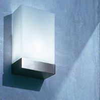 Wandleuchte TIN SQUARE Silber matt/weiss
1x100/E27/ 240V  H=24 B=14.5 T=8.5