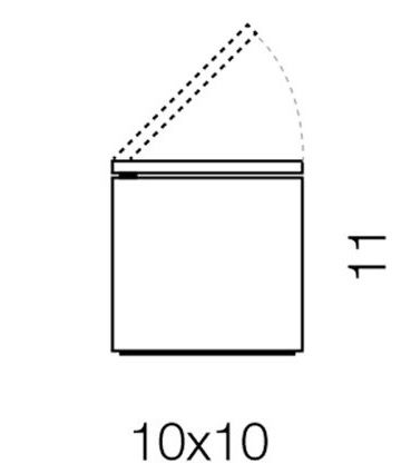 Tischleuchte Cuboled 2700°K 2W 230V rot
10x10 H:11  2W 230V