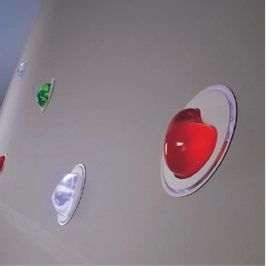 Einbaustrahler LED TUM-Sasso/ Rot/ weiss lackiert
1,2 W/IP20/D=19/ T=5,5