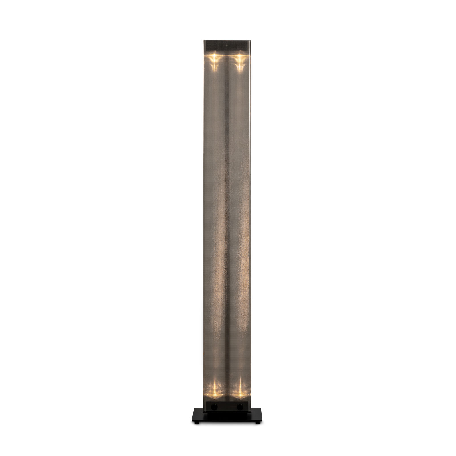 Stehleuchte Twilight 10-14 2700K Kunstglas schwarz
240V/64W 4720Lm H=1880 B=225 T=230