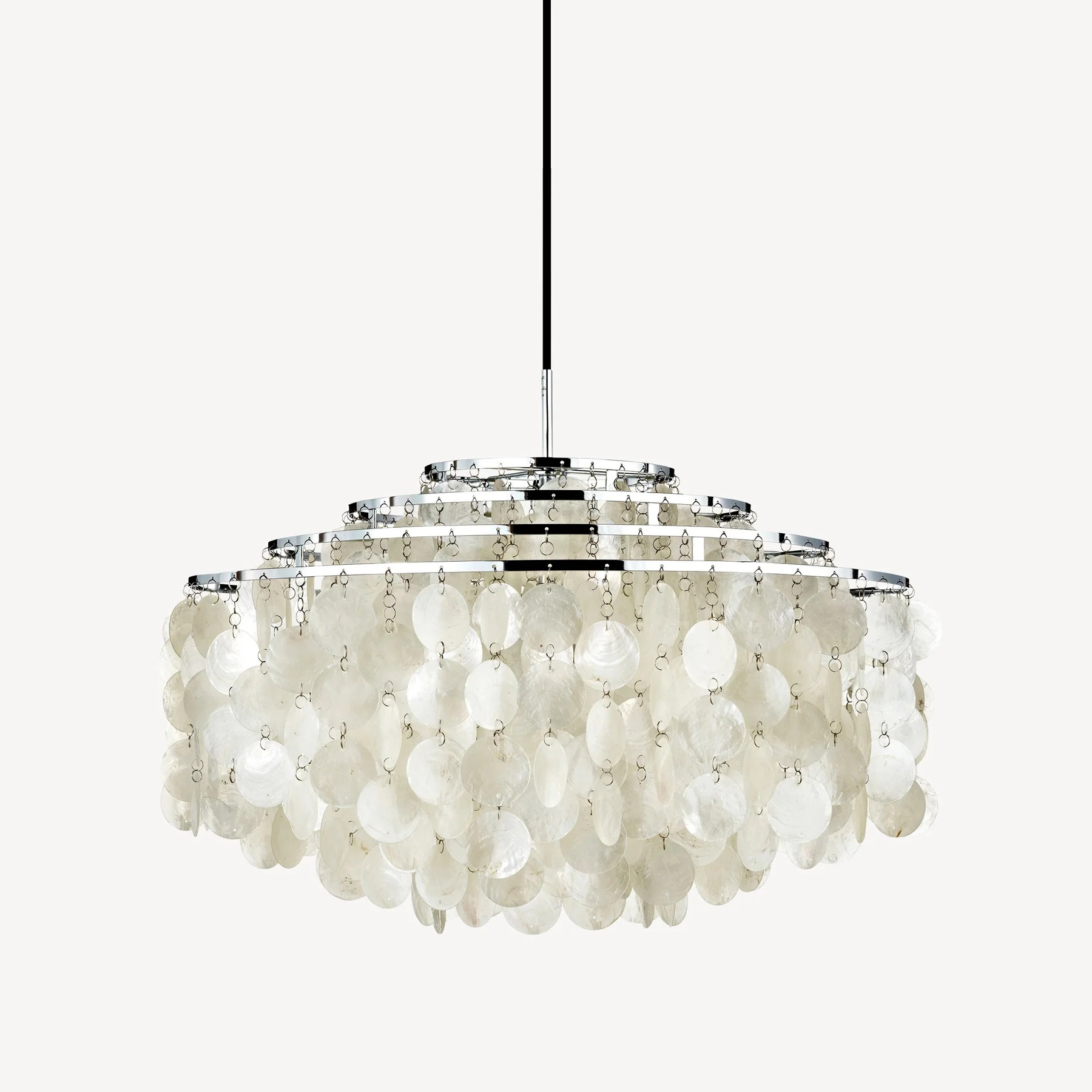 Pendelleuchte Fun -11 DM Perlmutt chrom
240V/ E27 100W D=70cm H=44cm IP20