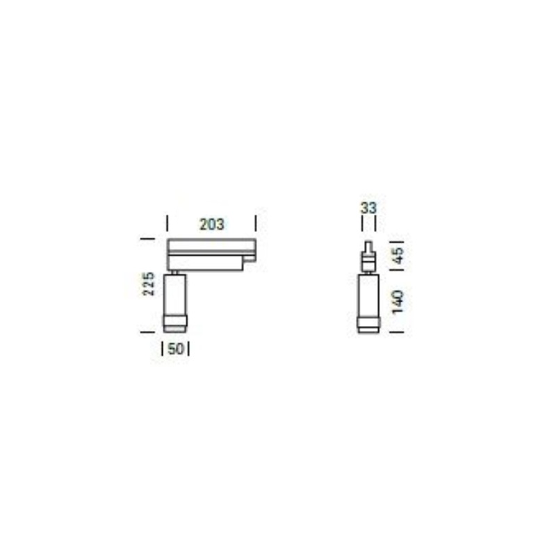 Stromschienenstrahler Vertico LED 14W schwarz
230V/ 2700°K CRI95 1230lm IP20 - Image 2