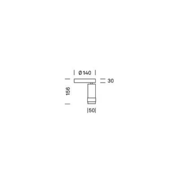 Anbauelement Vertico LED 14W 2700°K DALI alu
230V/350mA CRI95 1230lm / H=143 D=50 / IP20 - Image 2