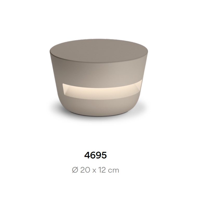 Bodenleuchte Dots 4695 7.8W DALI Beige D1
230V/ 2700K 750Lm D=20cm H=120 / IP64