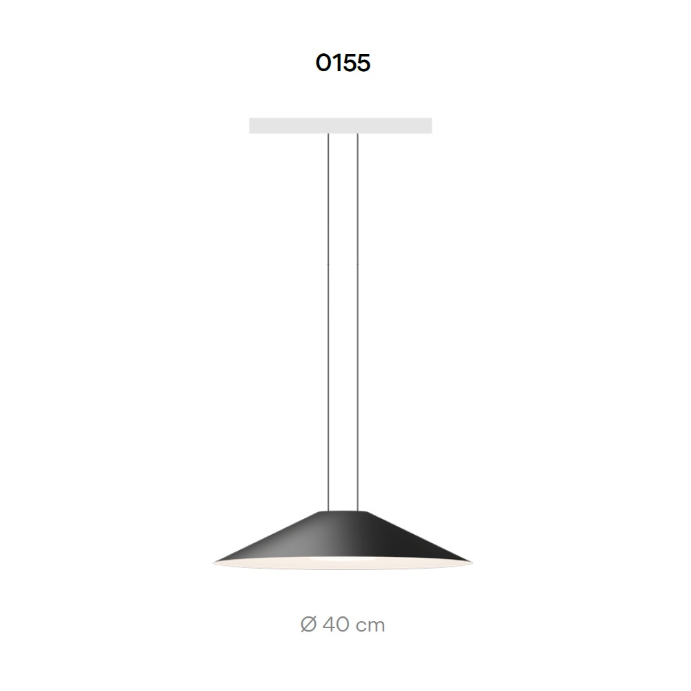 Pendelleuchte Circus 0155 / 12.8W schwarz
230V/ 3000K 1843Lm/ D=400 H=8cm IP20