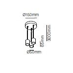 Pendelleuchte Vintage S3 Bulb B E27 schwarz
240V E27 3x60W D=50 H=66 / IP20 - Image 2