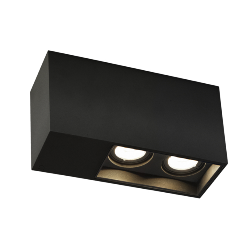 Deckenleuchte Plano 2.0 LED 2700K schwarz
230VAC 2x11W, 2x685lm, 36°, IP20