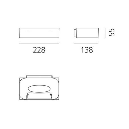 Wandleuchte Melete weiss dim
230V 1x11W o. 1x160W R7s 114mm L=228 T=138 H=55mm - Image 2