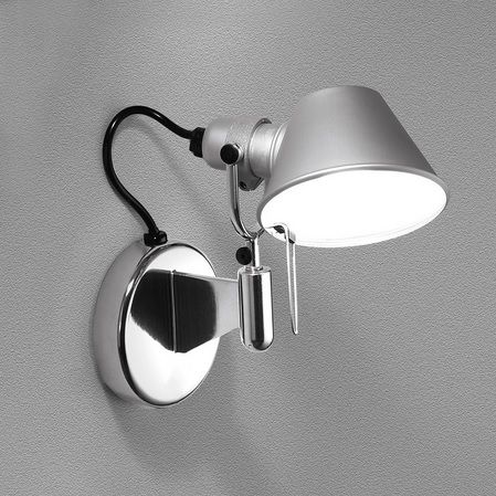 Wandleuchte Tolomeo micro faretto alu
230V 1x6W o. 1x46W E14 Halo.