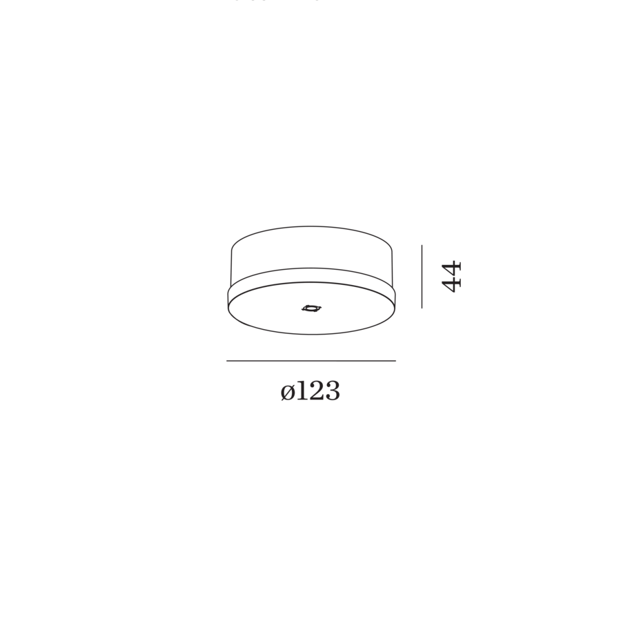 Mehrfachbaldachin rund schwarz matt
max. 4 Leuchten, D=123mm, H=44mm