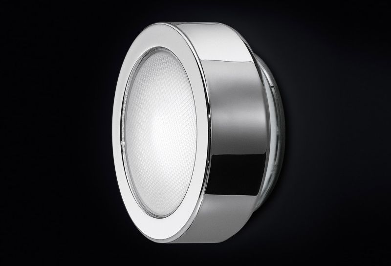 Wand-Deckenleuchte Aquarius grau-trans.
240V E27 max.75W IP55 Pressglas 
D=250 T=10