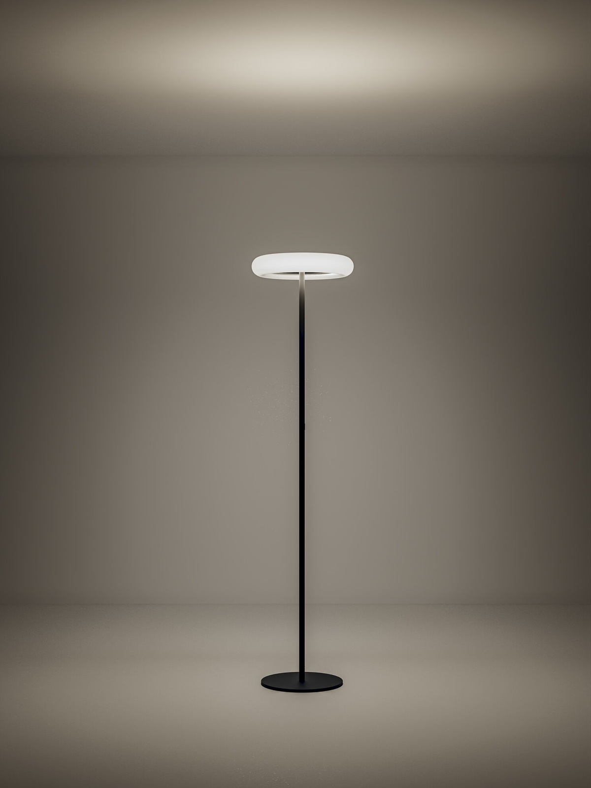 Steh-Leseleuchte OTO- 10 / 76W schwarz
240V / 2700K 8080Lm D= 450cm H=1875cm / IP20
